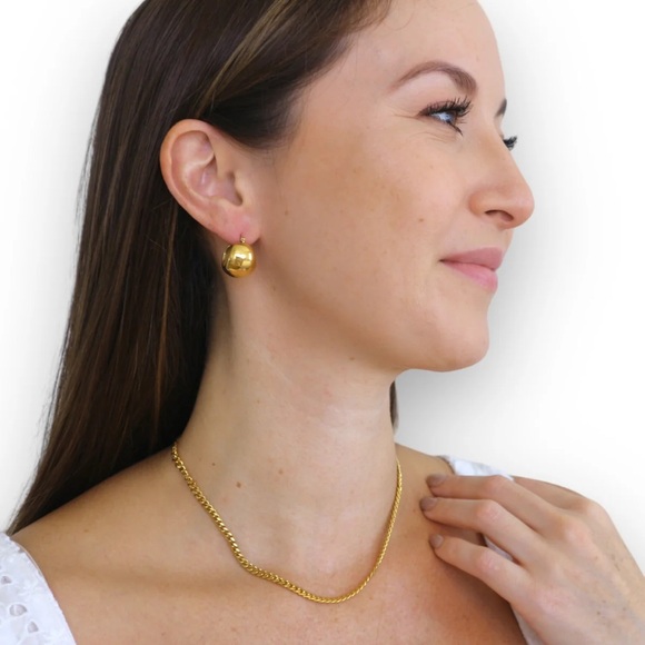 NWT Waterproof 18k gold plated curb chain - Picture 3 of 5